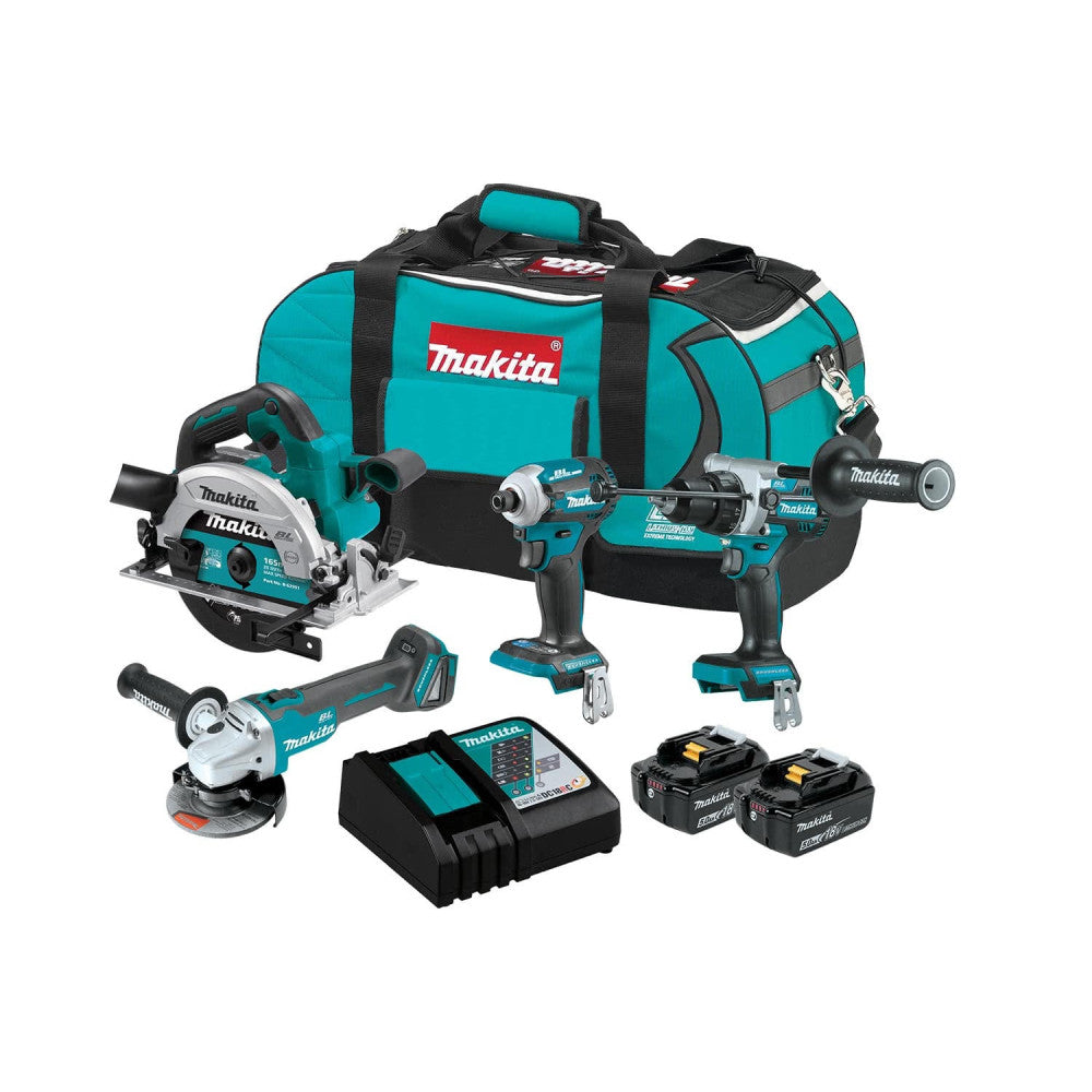 MAKITA 18V LXT Brushless 4-Piece Combo Kit