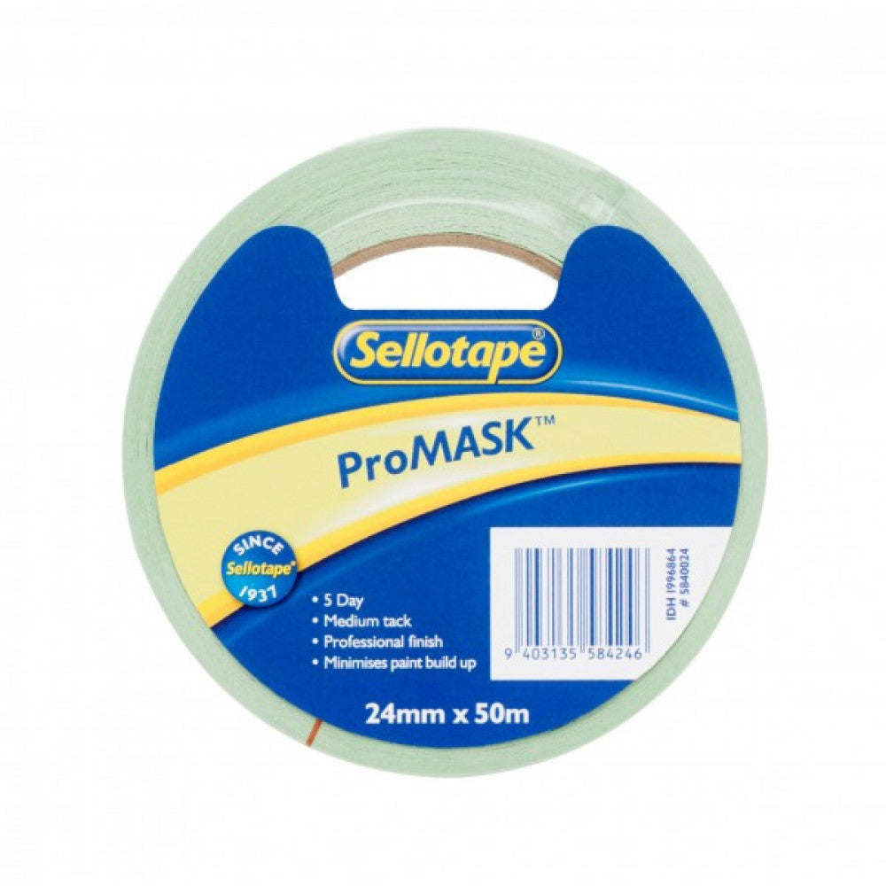 Sellotape 5840 ProMASK 24mm x 50m 6 Pack