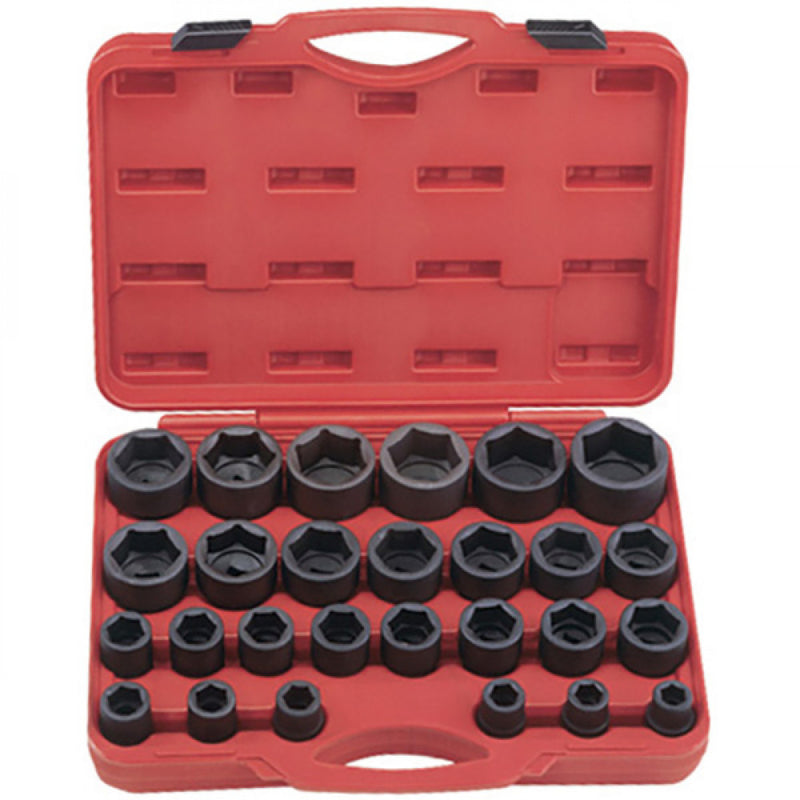 Genius 27Pc 3/4" Drive 6Pt Metric Impact Socket Set