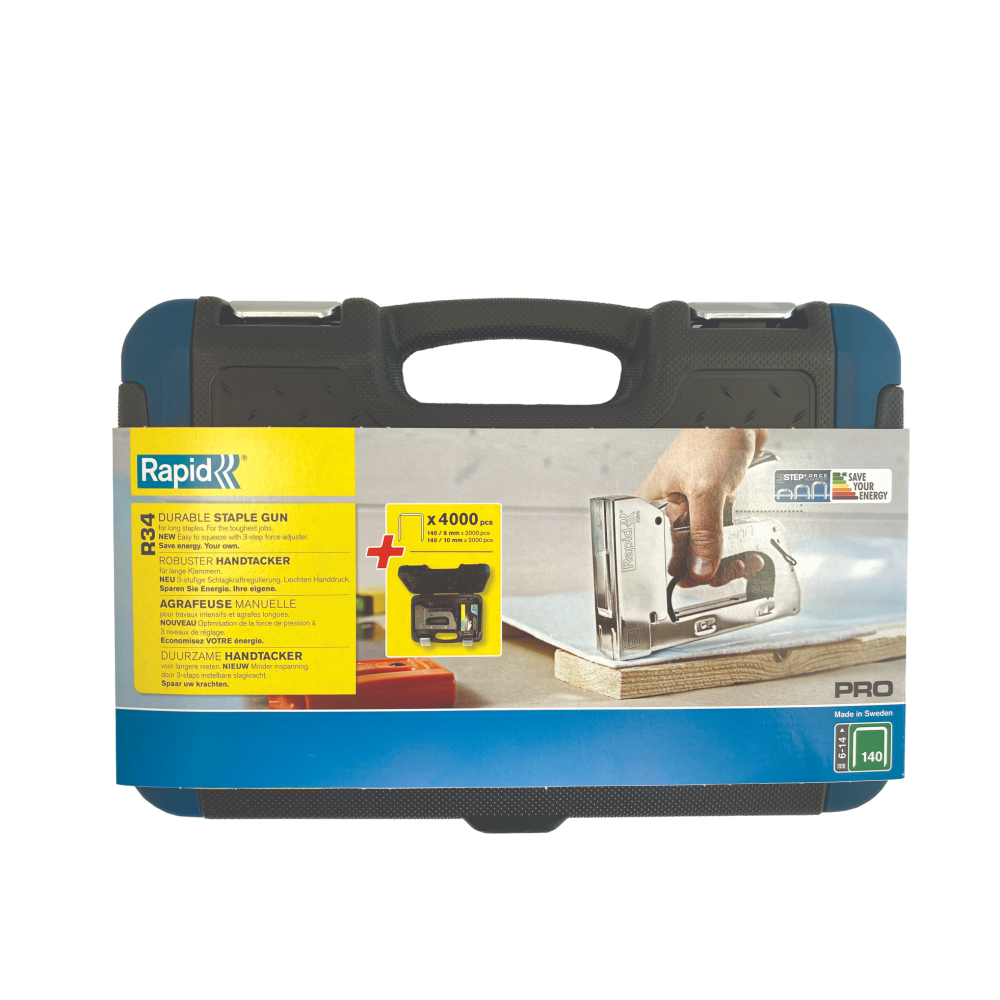 Rapid Tacker 34 With Bonus Staples & Premium Case