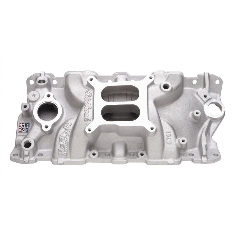 2701 Edelbrock Performer EPS Intake Manifold For Small-Block Chev (Satin Finish)