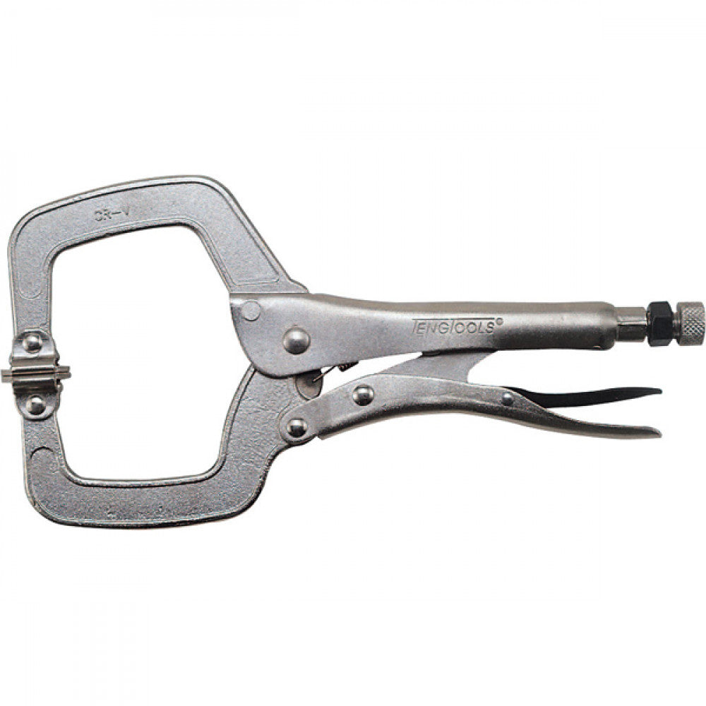 Teng 11in C-Clamp Power Grip W/Swivel Pad
