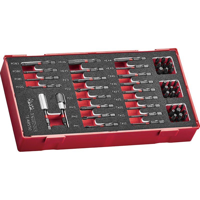 Teng 50Pc Impact Bits Set - Tea-Tray