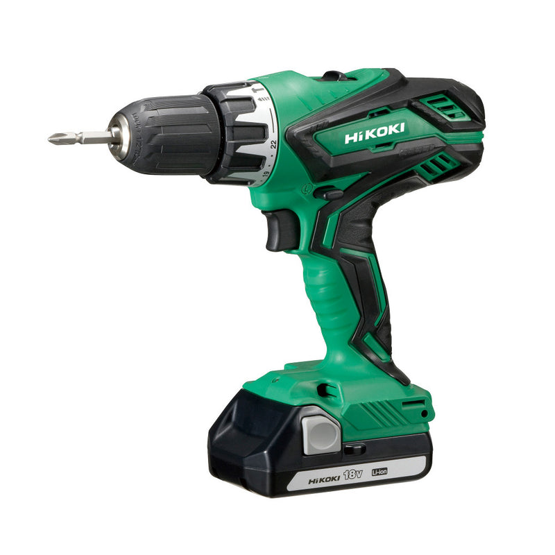 HiKoki 18V 13mm Impact Drill Kit- 1.5AH DV18DD(GCZ) (OLD DV18DJL(GCZ))