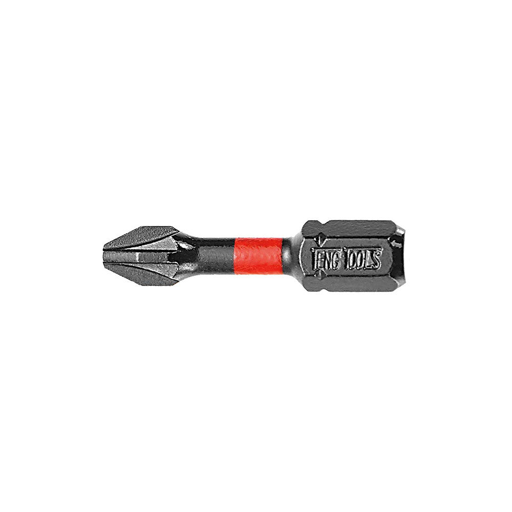 Teng 1Pc 1/4in Pz#1 Impact Screwdriver Bit 30mm