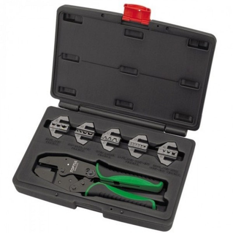 Toptul Quick Change Ratchet Crimping Tool Kit