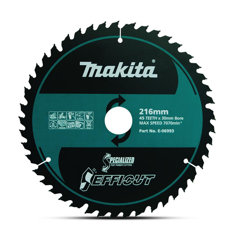 Makita Efficut Saw Blade Wood 216x30mm 45T LS002G