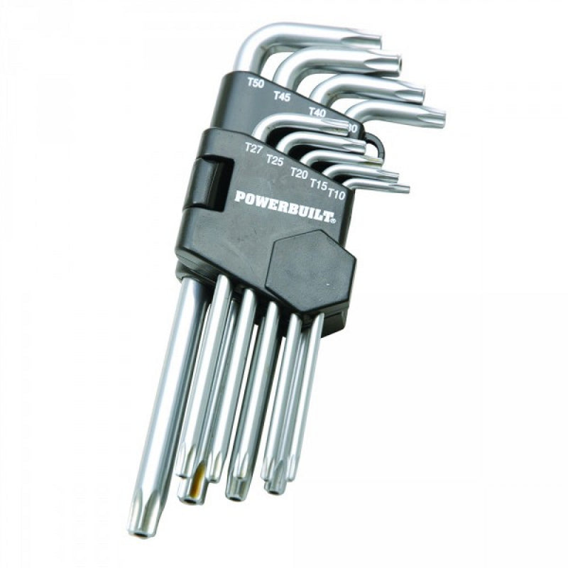 Powerbuilt 9Pc Tamperproof Torx Key Set