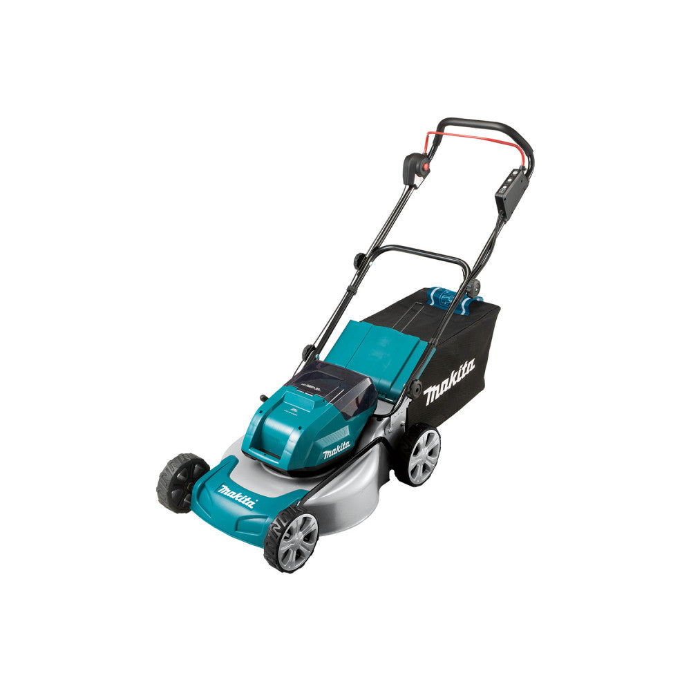 Makita 18Vx2 (36V) LXT Brushless 460mm (18") Metal Deck Lawn Mower - KIT