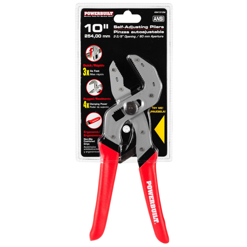 Self-Adjusting Power Grip Pliers 255mm