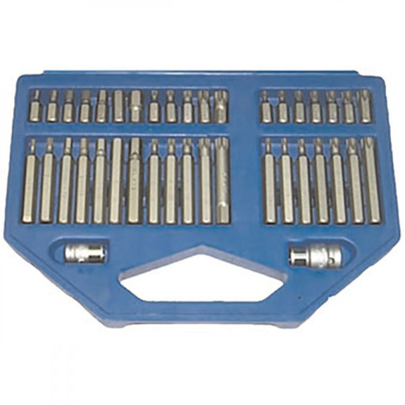 T&E Tools 40Pc In-Hex / Torx / Spline Bit Set