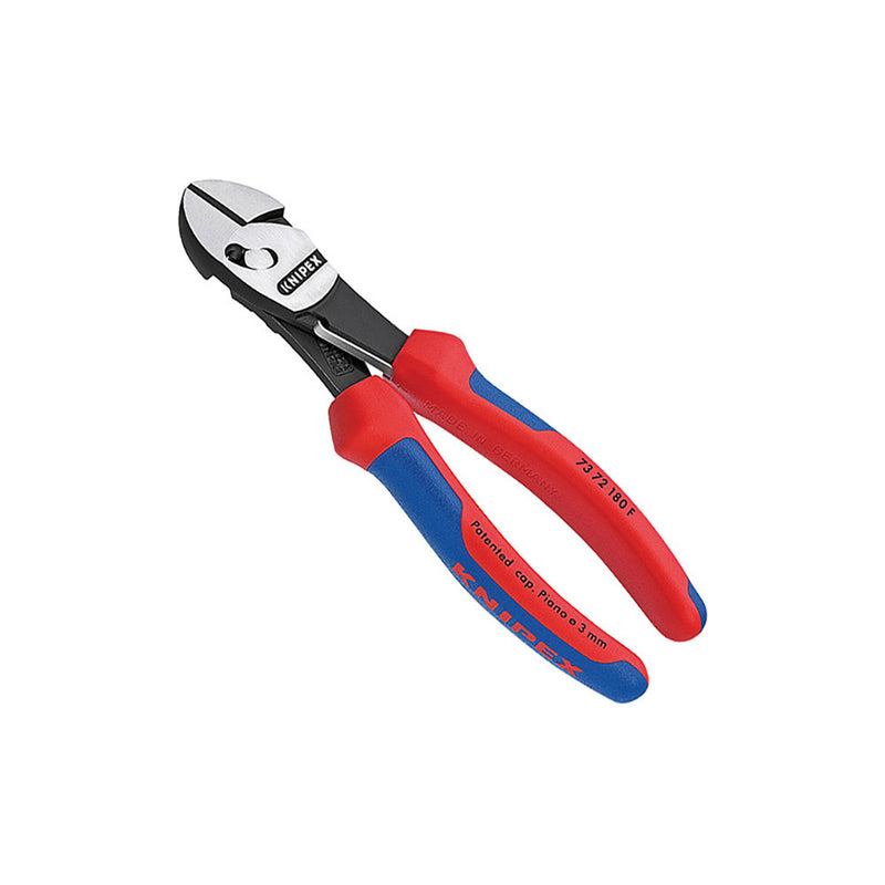 Knipex 180mm (7") Twin Force Diagonal Cutter With Opening Spring