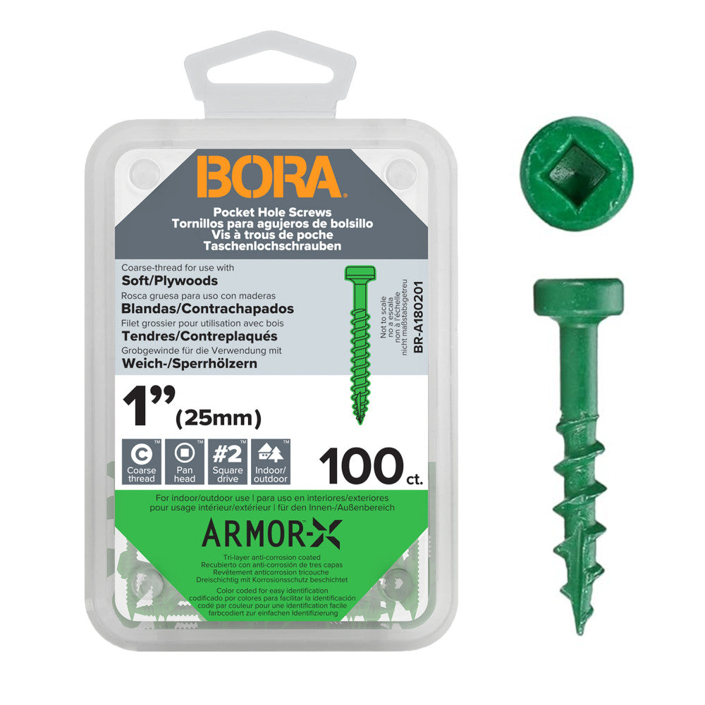 Screws 1-Inch Coarse 100-pcs