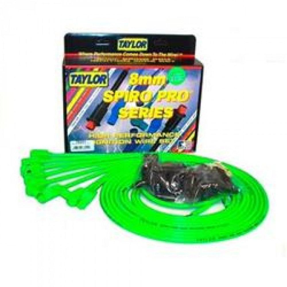 Taylor HT Ignition Leads 8mm HOT LIME 90D #78551