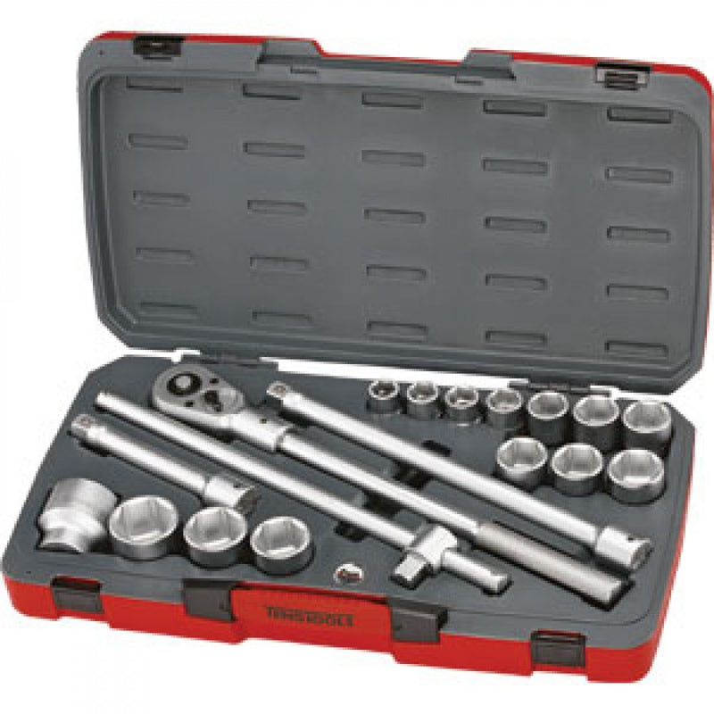 Teng 18Pc 3/4in Dr. Metric Reg. Socket Set 6Pnt