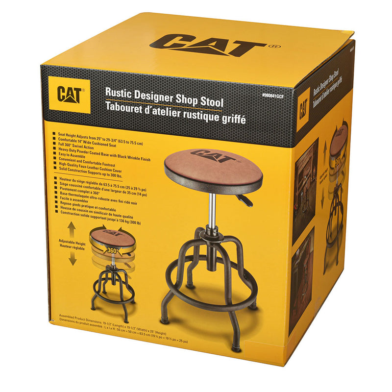 Cat Workshop Stool With Adjustable Height