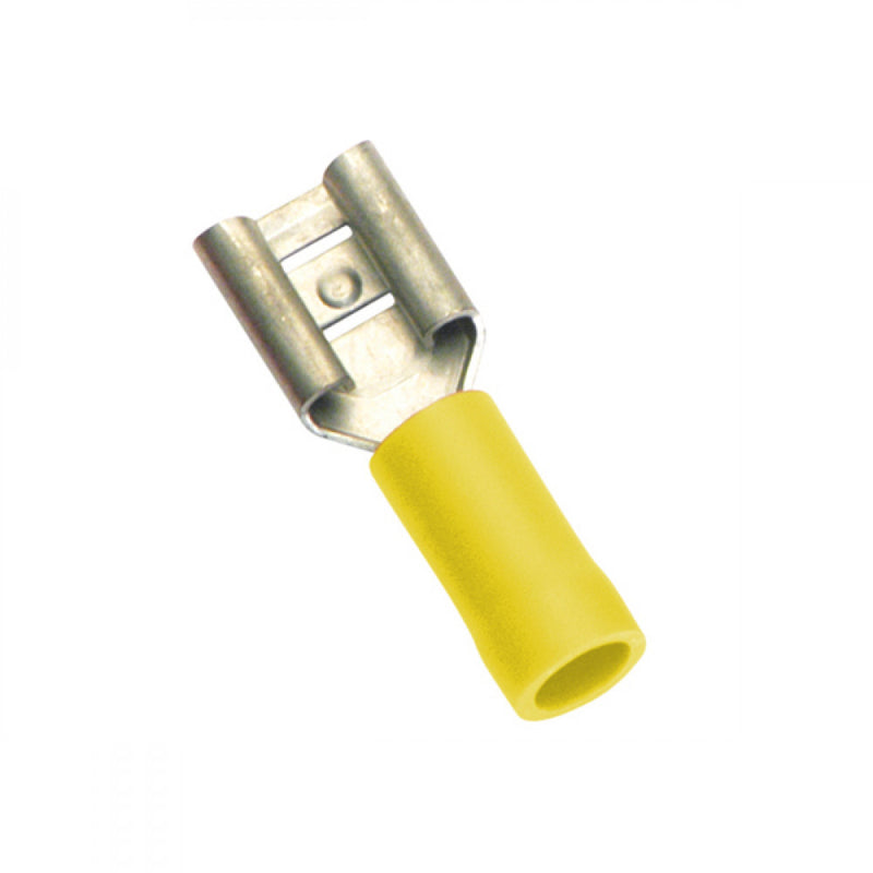 Champion Yellow Female Push-On Spade Terminal -5Pk