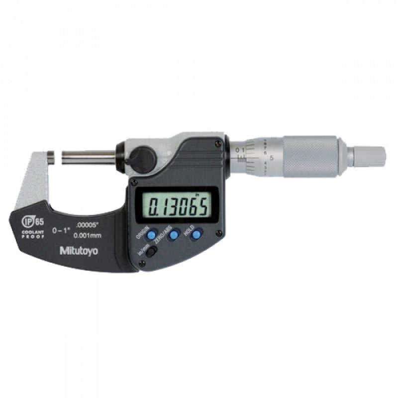 Mitutoyo Outside Micrometer Digital 0-1"/0-25mmmm x .00005"/0.001mm