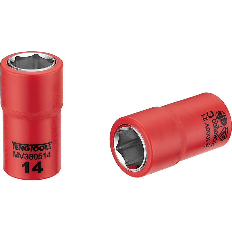 Teng 1000V Vde 3/8in Dr. Insulated Socket 14mm