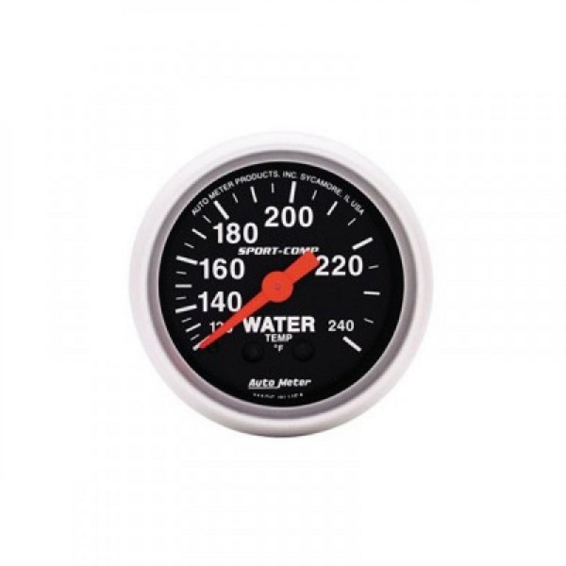 Autometer Sport-Comp Water Temp 120-240F