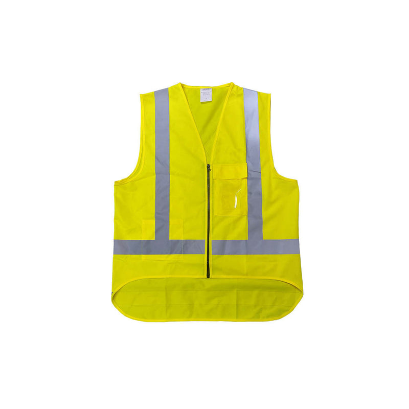 Yellow HiViz X-Back Vest Transit 2XL - 5 Pack