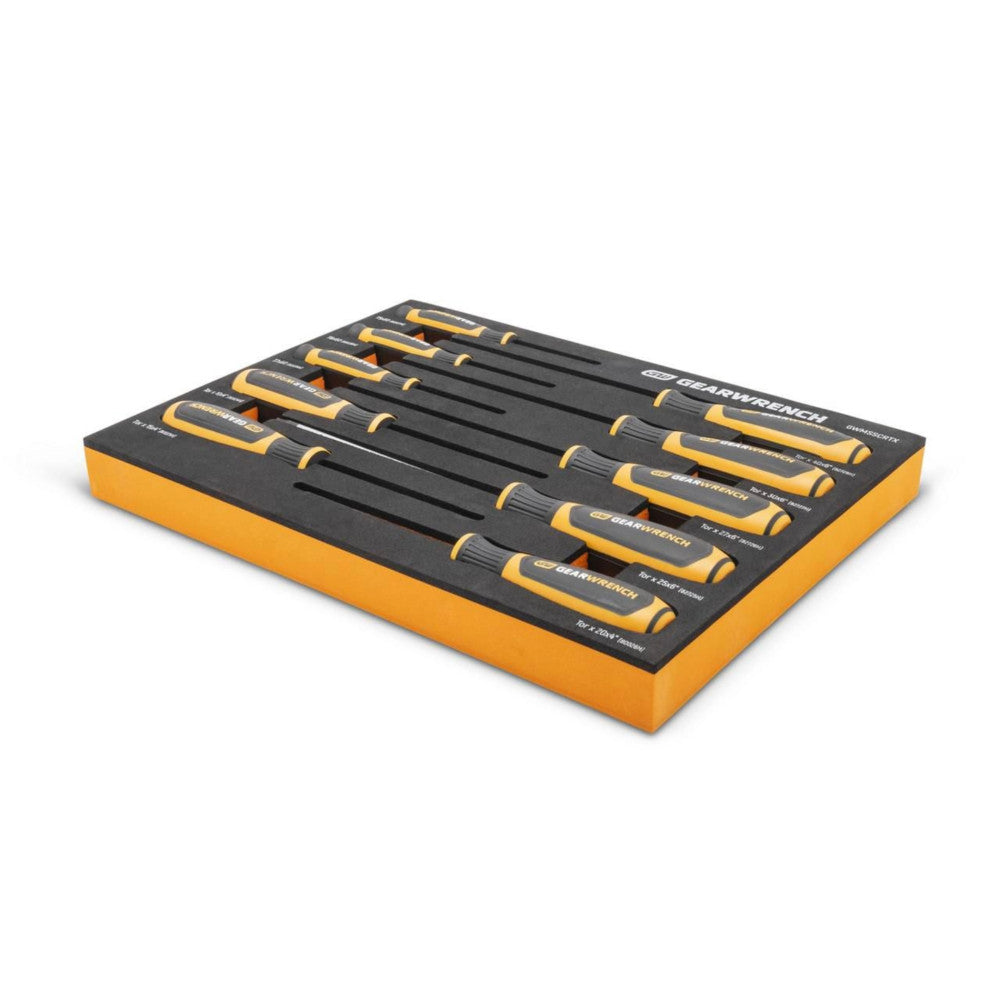 GEARWRENCH 10Pc Torx Dual Material Screwdriver Set In EVA Tray