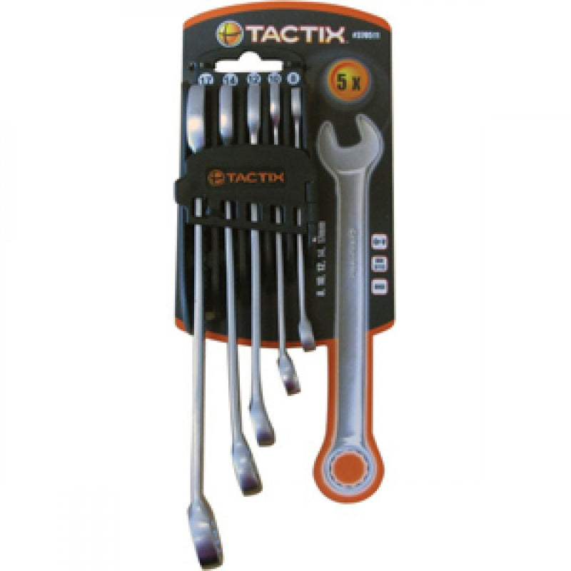 Tactix - 5Pc Combination Spanner Set - Metric