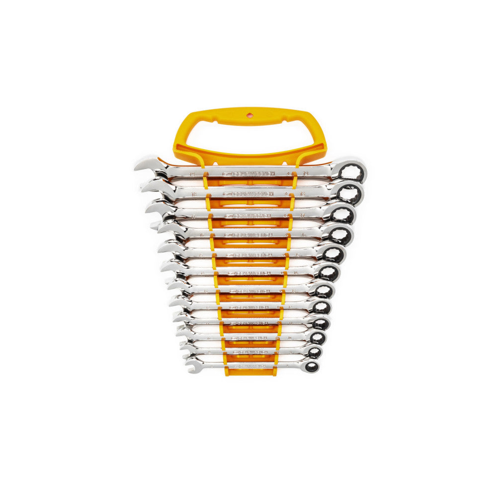 GEARWRENCH Wrench Set Combination Ratcheting Tray MET 12Pc