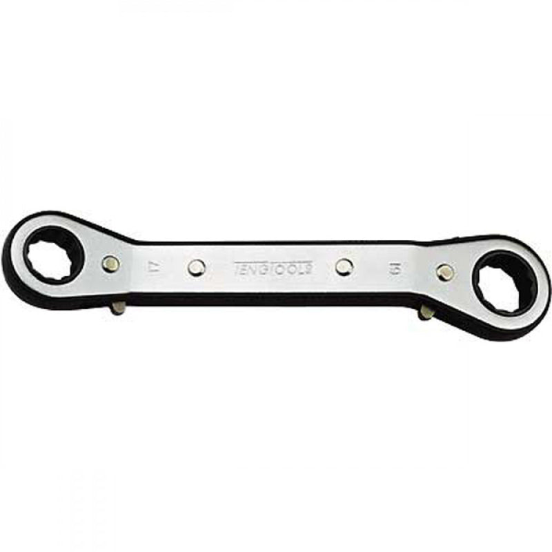 Teng Ratchet Off-Set Dbl. Ring Spanner 17mm x 19mm