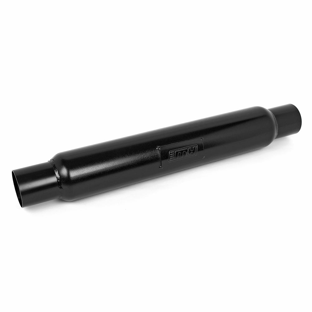 2.5" I.D Inlet/Outlet 18" Body Resonator Mild Steel Fibreglassed Packed (Black)