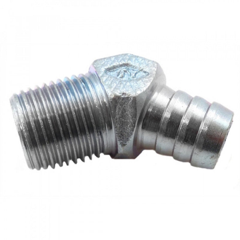 RPC Waterpipe 45D Fitting 5/8 x 1/2 White Zinc