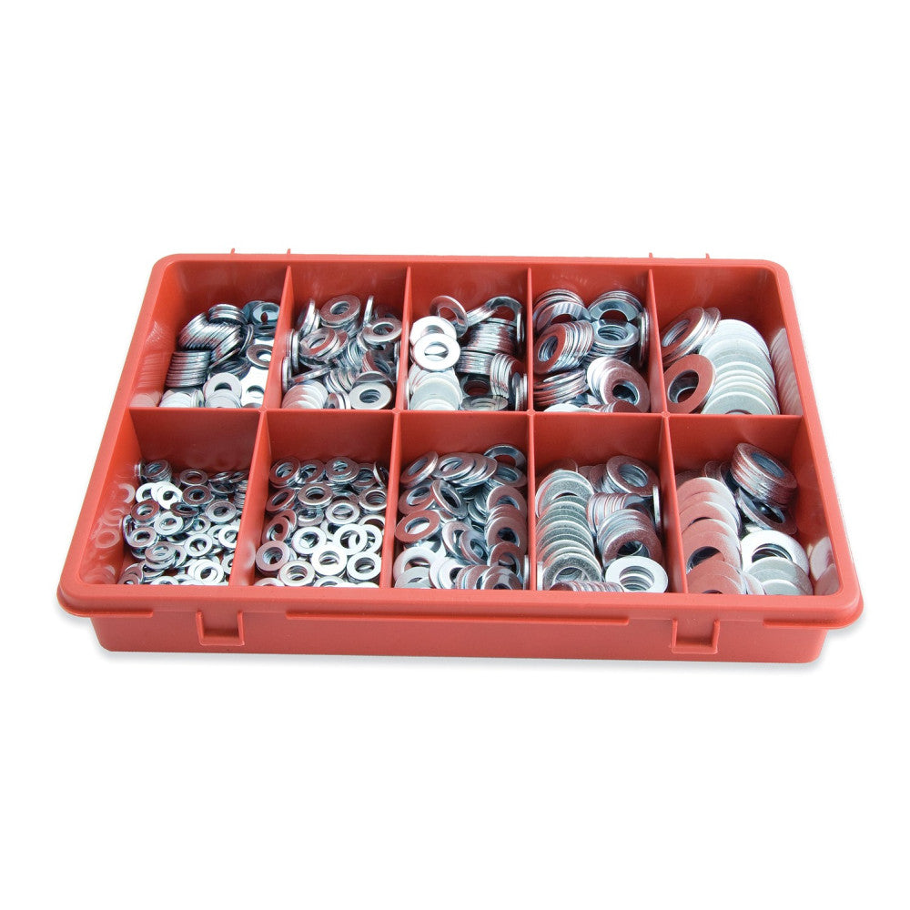 Jamec Trade Pack Assortment Flat Steel Washers 650 Piece