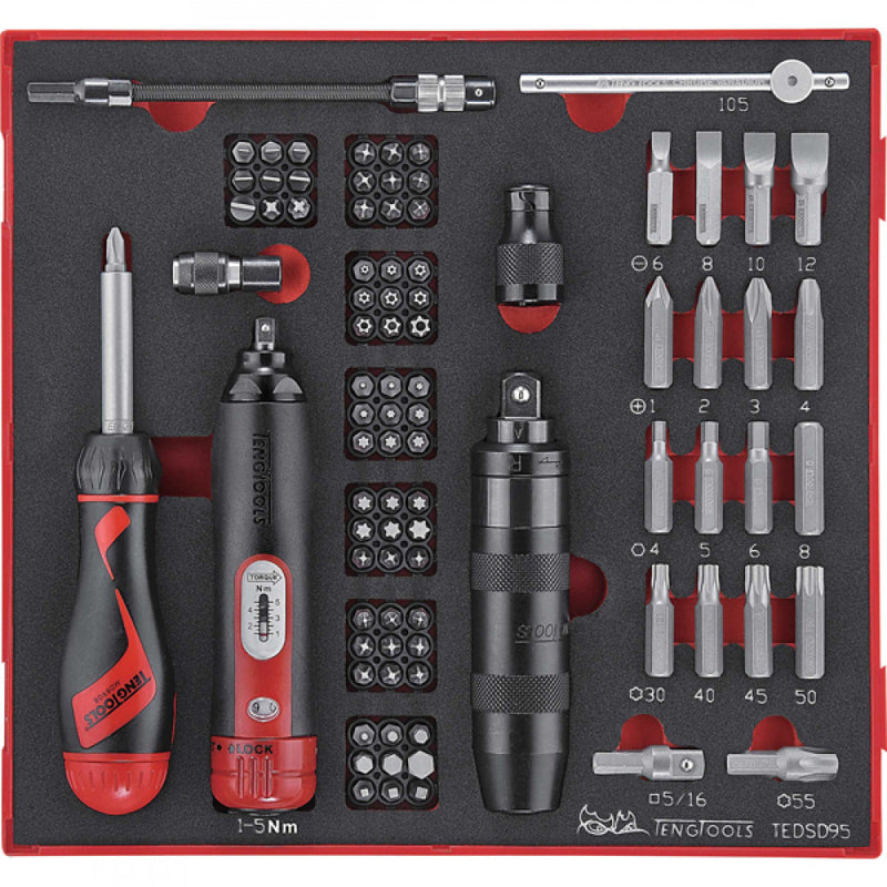 95Pc Torque Screwdriver 1-5Nm & Acc. Set