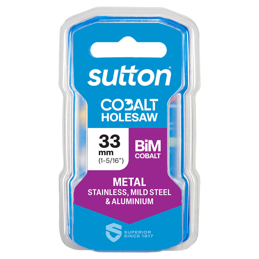 33mm Sutton Tools Bi-Metal Cobalt Holesaw
