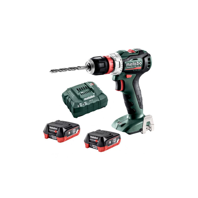 Metabo PowerMaxx 12.0 V BRUSHLESS Drill/Screwdriver 45 Nm - BS12BLQPCHD4.0K