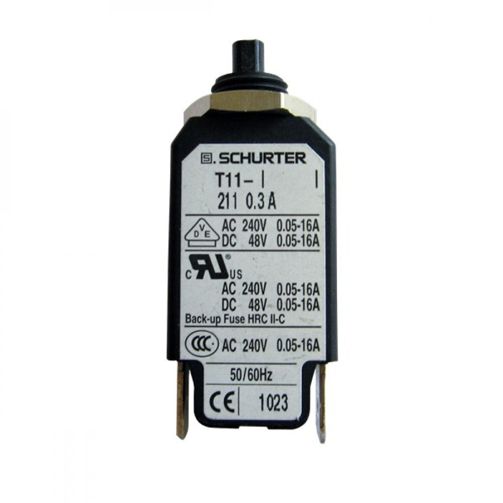 T11 Thermal Circuit Breaker, Single Pole, 1.5 Amp