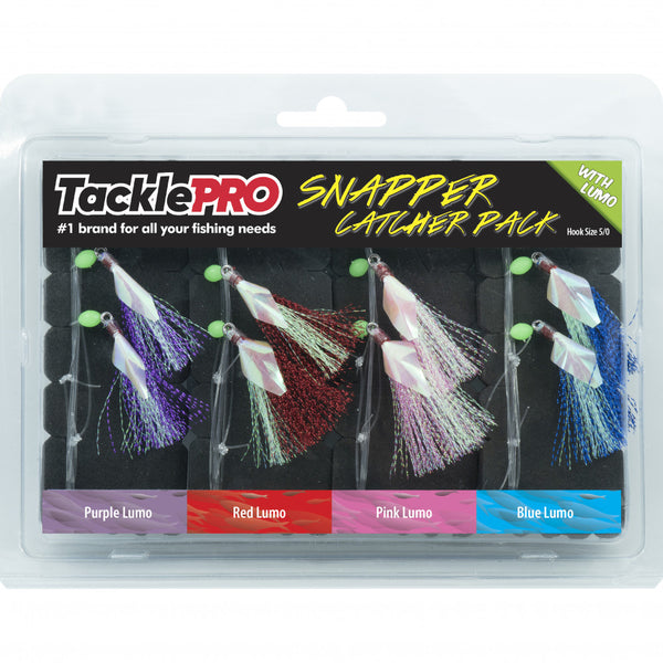 Tacklepro Snapper Catcher Lumo Four Pack - 5/0