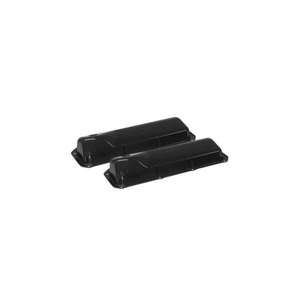 Proflow Valve Covers Ford SB Steel, Black Ford 302, 351C Pair