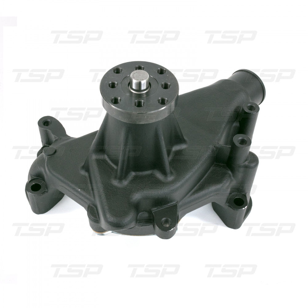 TSP CHEVY SMALL BLOCK LONG-STYLE HIGH-FLOW BLACK MECHANICAL WATER PUMP #HC8012BK