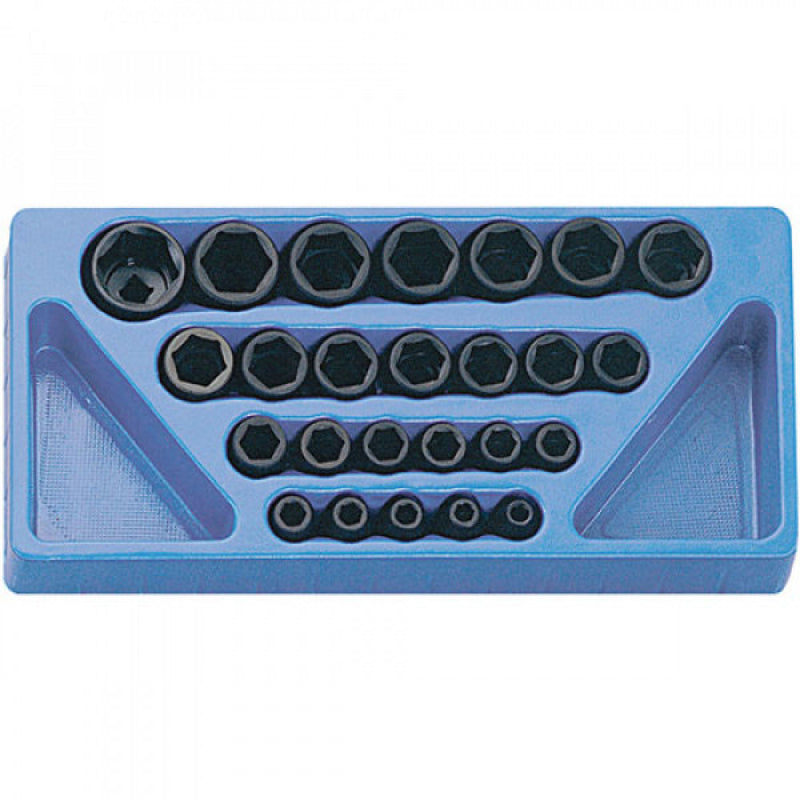 Genius 25Pc 1/2" Drive Metric Impact Socket Set