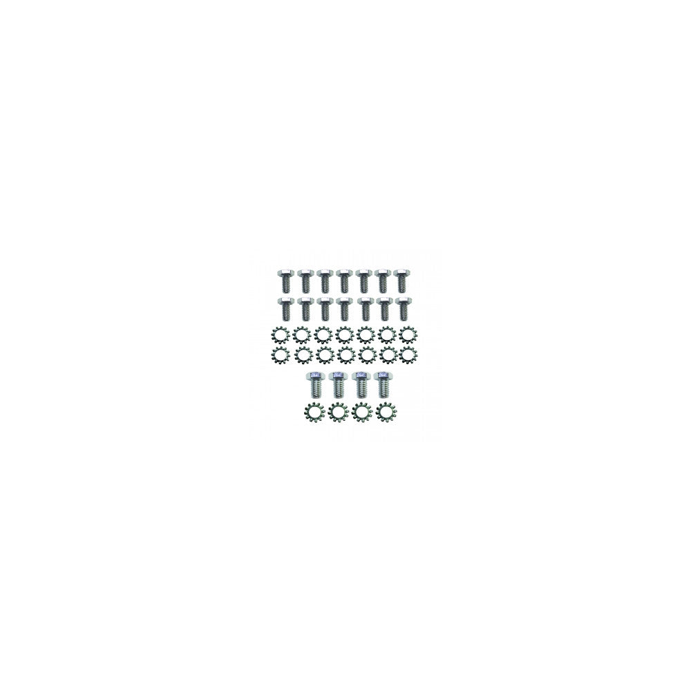 TSP CHEVY SMALL BLOCK CHROME STEEL OIL PAN BOLT KIT #9805