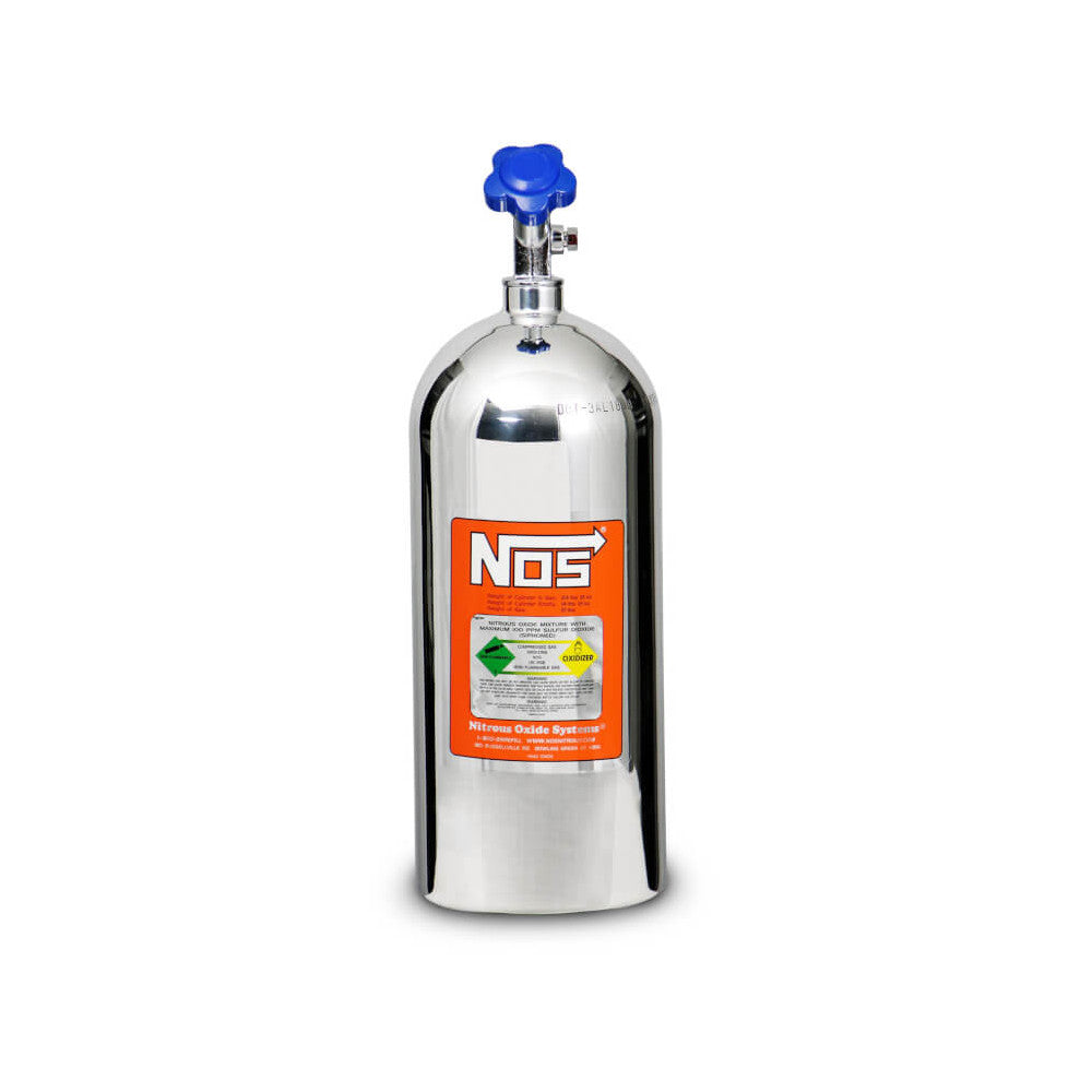 Nitrous 10lbs Polished Finish With Hi-Flow Valve #14745P