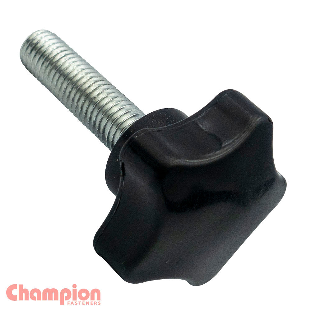 Champion Star Knob - Screws - M8 x 25mm - Z/P (4 Pack)