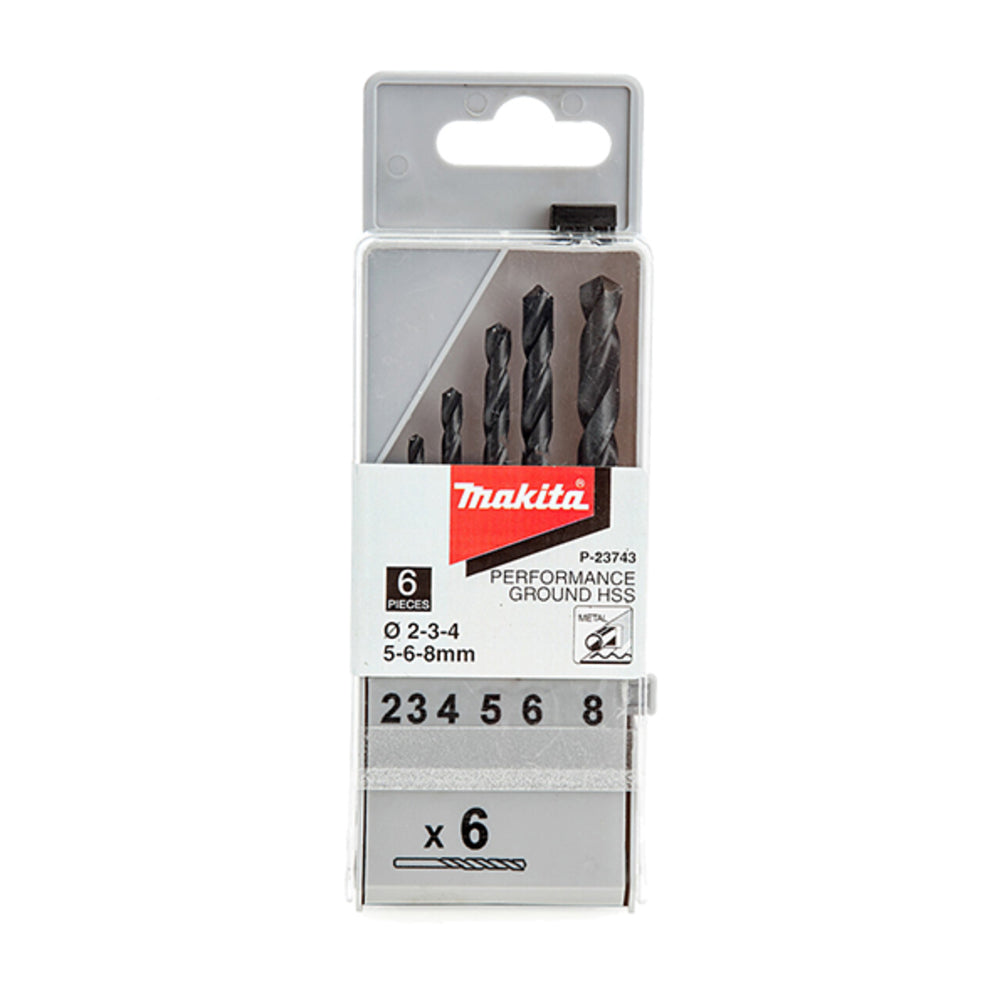 Drill Bit Set HSS 6 Piece