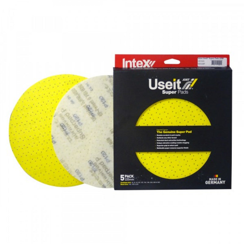 Drywall Power Sanding Super Pads 225mm 220 Grit (pack 5)