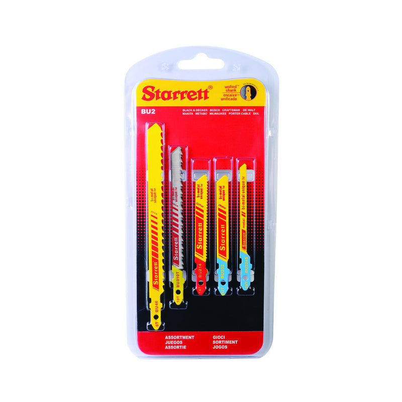 Starrett Jigsaw Blade Multi Purpose Assortment  Set 5pce