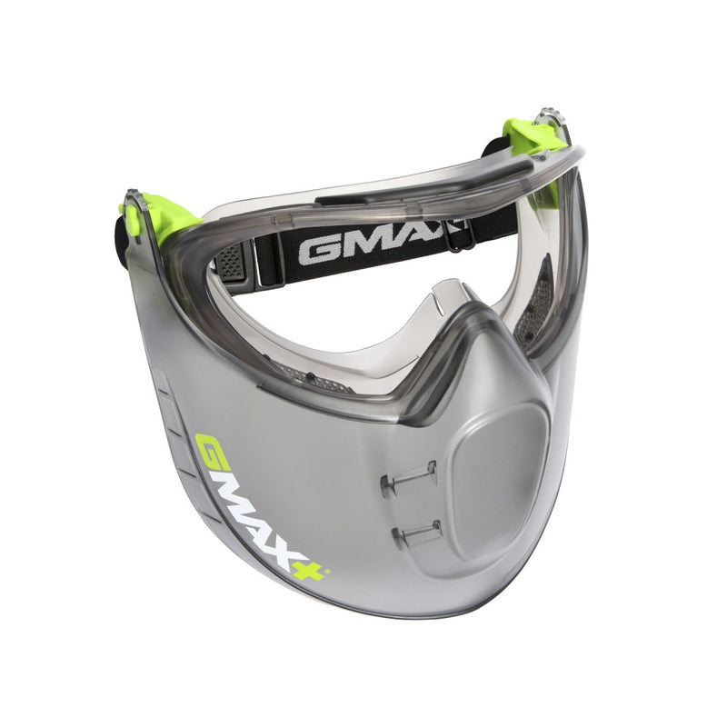 Gmax+ Impact Eye Protection Vented Goggle/faceshield, Clear Lens
