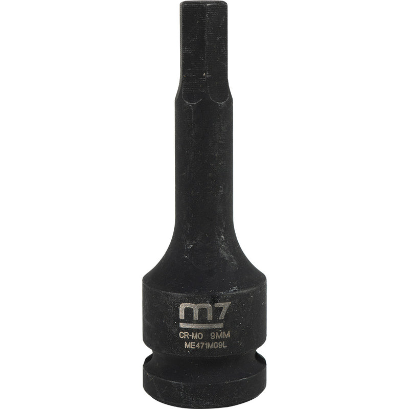 M7 Impact In Hex Socket, 1/2in Drive, 9mm