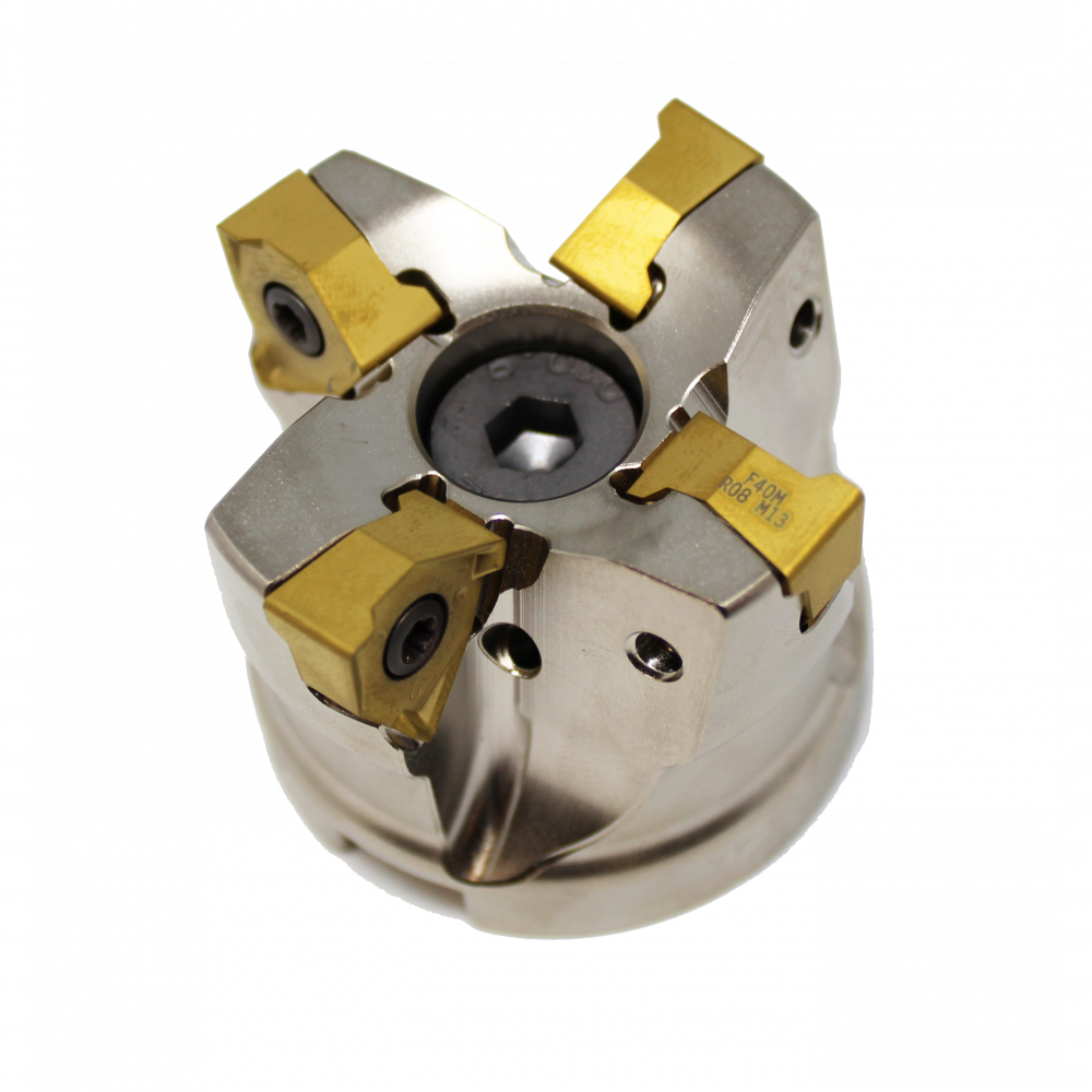 R220.96-0063-08-4A Square 6 Shoulder & Slot Milling Cutter Uses XNEX08.. Insert