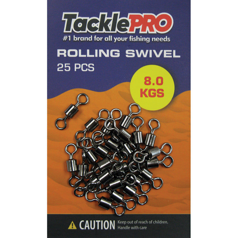 Tacklepro Rolling Swivel 8.0Kg - 25Pc